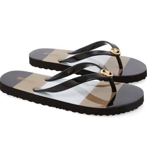 michael kors flip floos|michael kors flip flops women's.